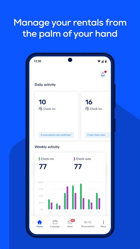 Downloading the latest version of the Guesty mobile app.